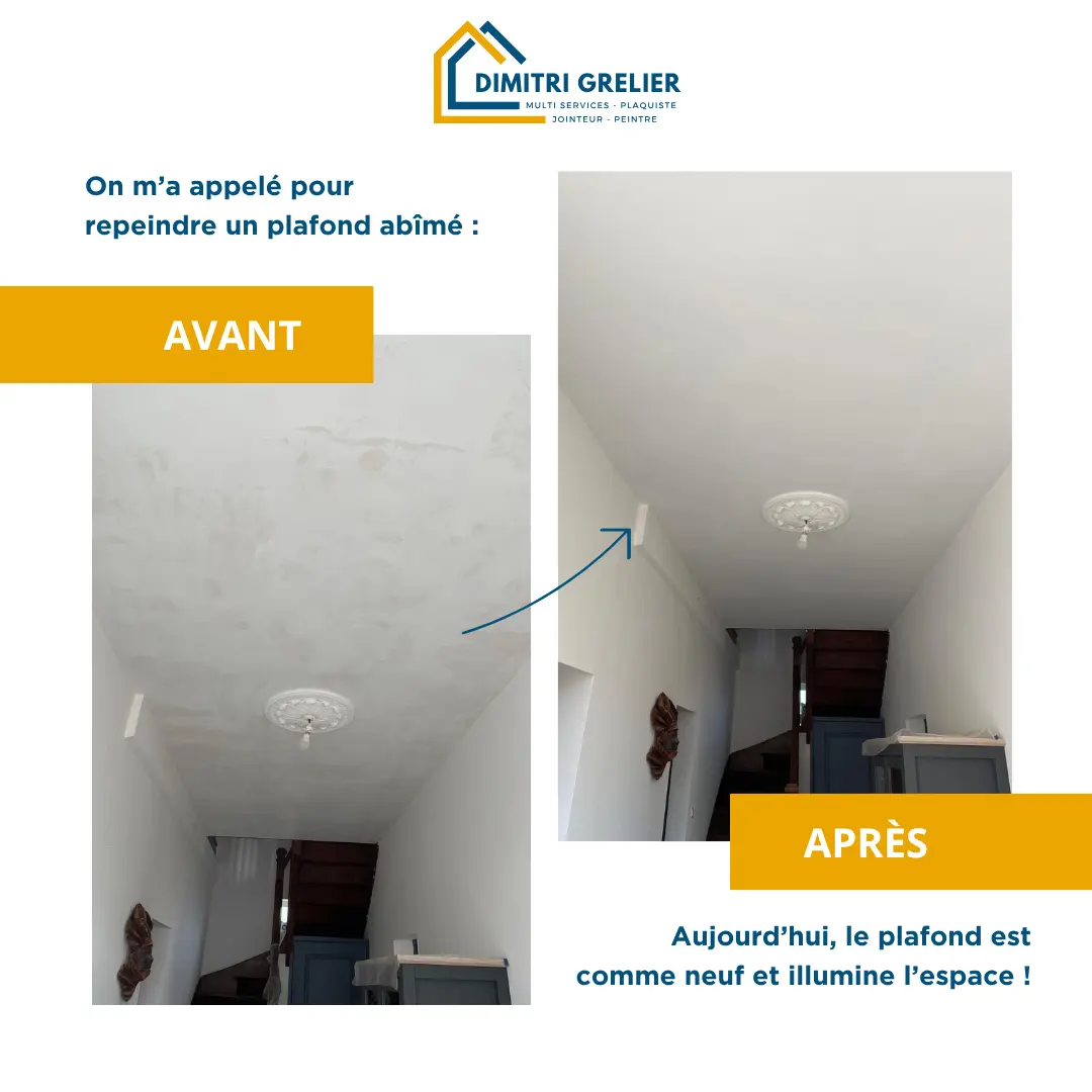 Lire la suite à propos de l’article 🎯 Chantier terminé : un plafond remis à neuf !